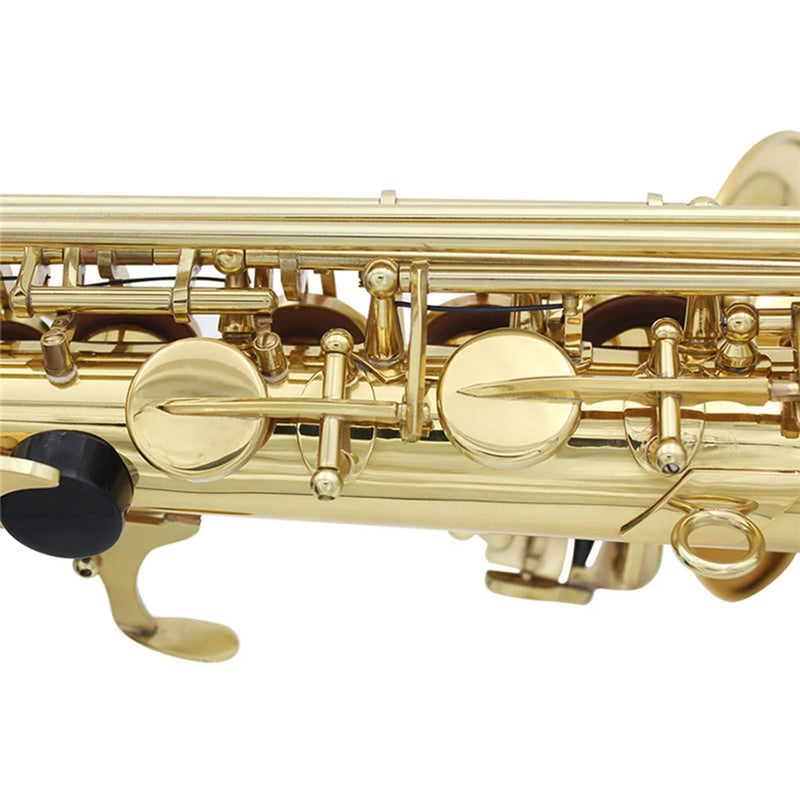 Eb Alto Saxophone Brass Lacquered Gold Professional Woodwind Instrument E Flat Sax With Case Strap Musical Instrument Parts