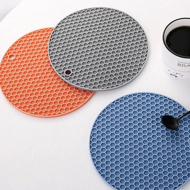 Jogo Americano de Silicone Super-resistência ao calor anti-derrapante